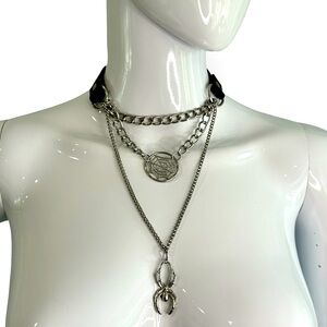 Goth Collar Choker Necklace Combo